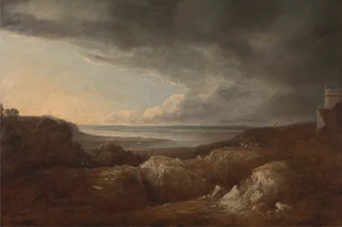Blick auf den Fluss Severn, in der Nähe von Kings Weston, Sitz von Lord de Clifford